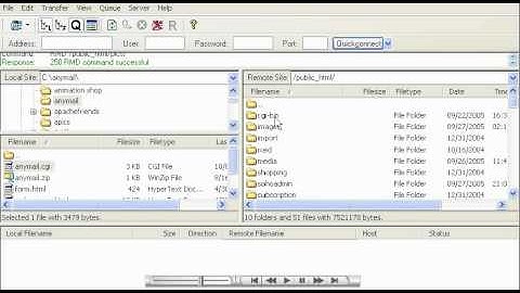 Managing files in filezilla