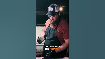 How @Dampfgoodbbq Seasons the best Texas Brisket outside of Texas 🧂#bbq #brisket #shorts