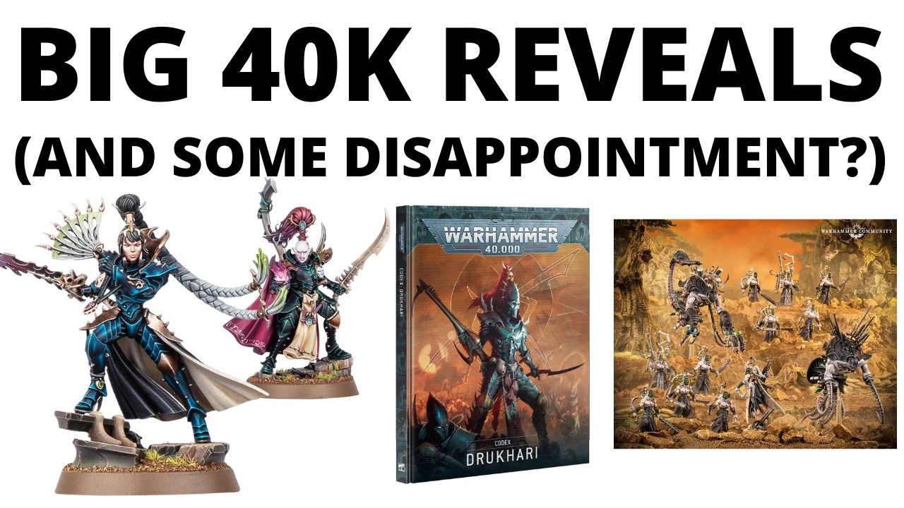 BIG Warhammer 40K Reveals - New Combat Patrol, Battleforce, Codex + Character Models for Drukhari