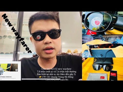 Video Rayban 2132 new wayfarer authentic xách tay săn sale... - youtube