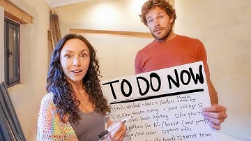 We kunnen onze verlaten stenen watermolen pas betrekken als we dit hebben gedaan...