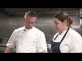 Alain Roux with Waterside Inn Pastry Chef, Francesca Tanti