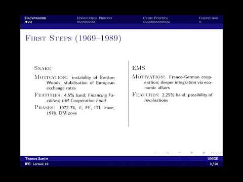 10/12 International Political Economy -  European monetary integration