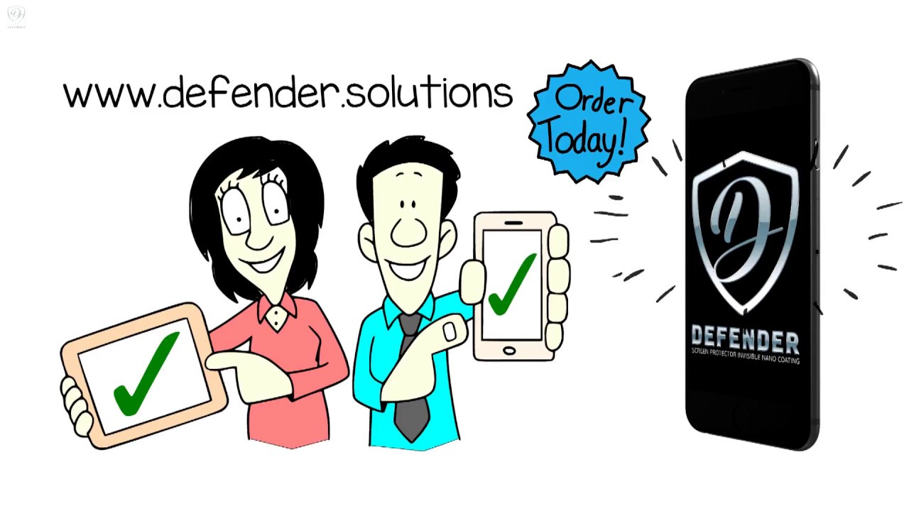 Defender - Screen Protector Invisible Nano Coating - YouTube