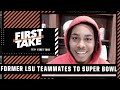 Justin Jefferson on his former LSU teammates heading to the Super Bowl | First Take
