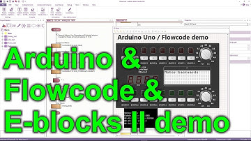 Arduino Uno / Flowcode / E-blocks demonstration.