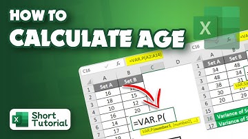 How to calculate variance in excel 2024 | Initial Solution