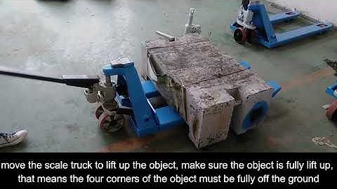 Eoslift Scale truck E20V Weighing calibration