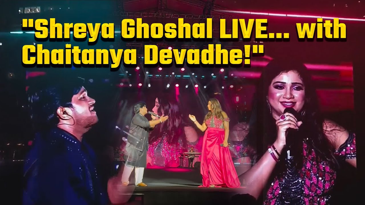 Chaitanya Devadhe with Shreya Ghoshal | Live at Jio Garden Mumbai | 