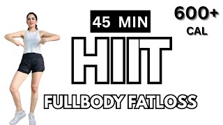 45 Min HIIT Workout at Home 🔥 | No Equipment Weight Loss Cardio