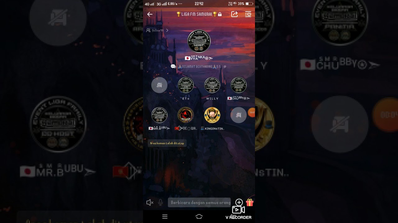 HELLO YO LIGA SAMURAI BACOT NYROCOS DEWA VS KINGINSTING NGAKAK ABIS