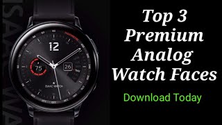 Top 3 Free Galaxy Wath Active 2 Premium Analog Watch faces screenshot 5