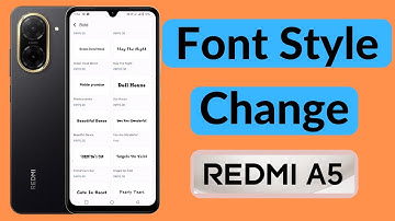 how to change font style in redmi a5 | redmi a5 font style change