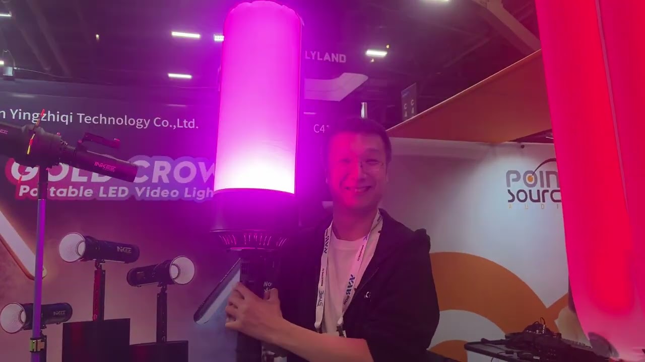 NAB Show 2026] 150W in Flashlight Size | INKEE Gold Crow GC150