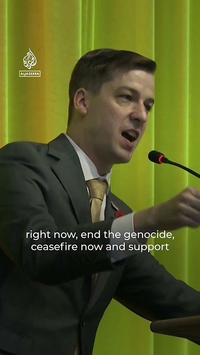 ‘End the genocide’ says US Libertarian presidential candidate Chase Oliver | #AJshorts