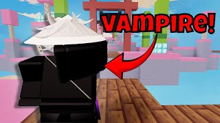 I used pro animations (Vampire) ROBLOX BEDWARS