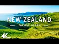Flying over new zealand 4k u relaxing music along with beautiful natures  4k