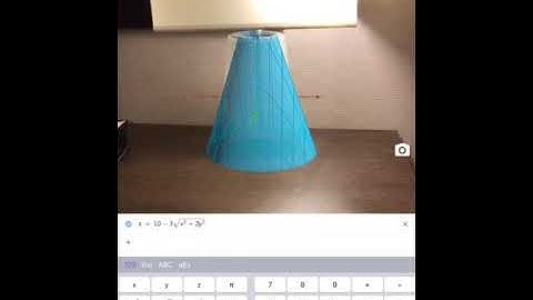 Quick Lamp Base Modeling Demo in GeoGebra Augmented Reality
