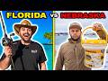 LOSER Has To MOVE! - FLORIDA vs NEBRASKA Fishing CHALLENGE!!!