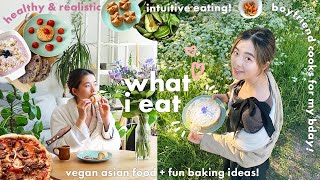 what i eat in a WEEK🍜intuitive eating & home baking! ft period remedies & a surprise bday picnic🧺