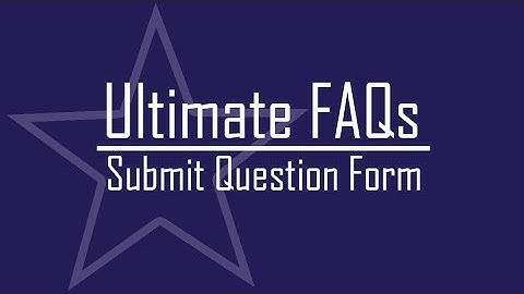 Ultimate FAQ Plugin - Submit Question Form