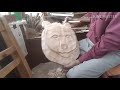 Рельеф из дерева волк медведь кабан.    Wood carving