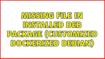 Missing file in installed deb package (customized dockerized debian) (2 Solutions!!)