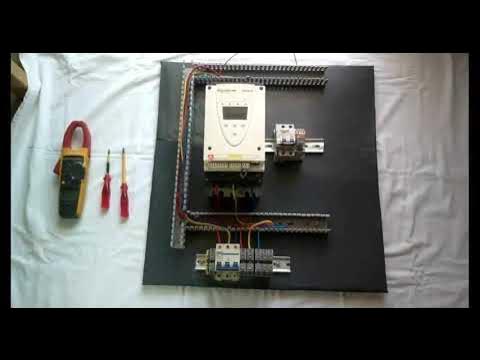 How to wire Altistart 22 motor drive in automatic start. - YouTube