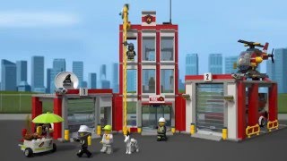 Lego 60110 BRANDWEERKAZERNE 3D Review