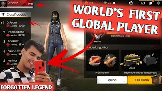 WORLD'S FIRST GLOBAL PLAYER - TOP RARE ACCOUNT IN THE WORLD - GARENA FREE FIRE