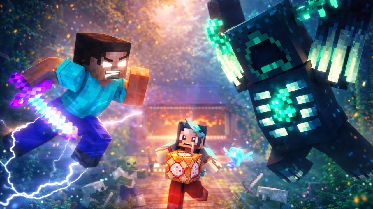Minecraft Alex Fight MINECRAFT || HORROR FIGHT || STEVE AND ALEX FIGHT IN HELL WITH WARDEN ...