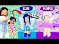 USING ONLY ONE COLOR OUTFIT CHALLENGE with my DAUGHTER in Adopt Me & Royale High! - Roblox