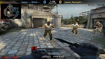 faceit knife round 1v5