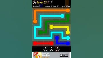 Flow Walkthrough Level 24 7x7 (Regular Pack)