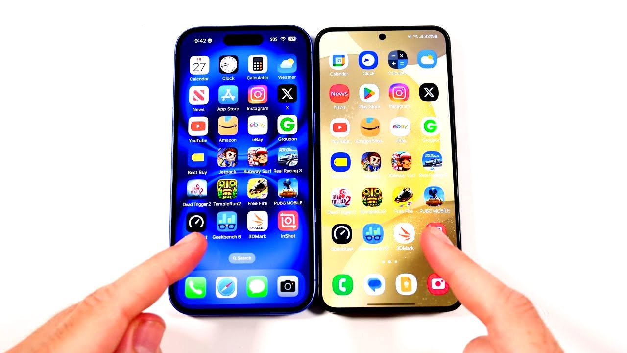 iPhone 16 vs Galaxy S24 Speed Test - YouTube