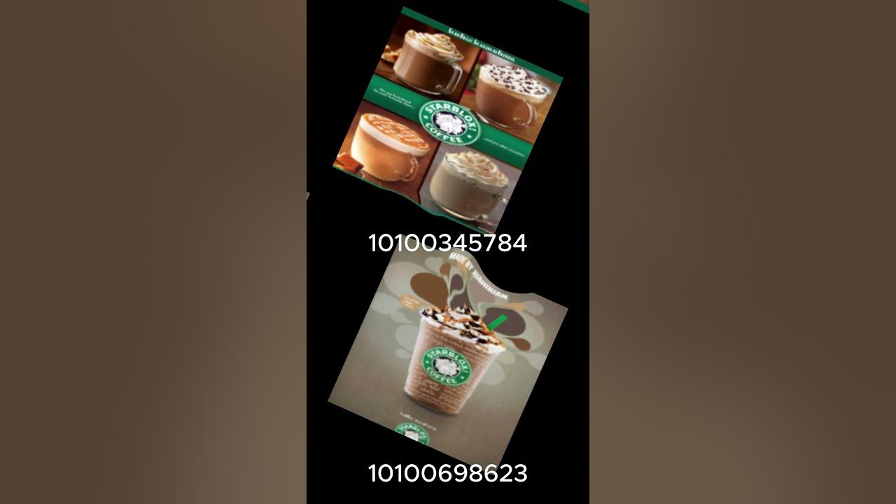 Starbucks decal ID code roblox bloxburg 