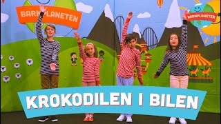 Video thumbnail of "Krokodilen i bilen - Barnmusik och barnsånger med Minikompisarna"