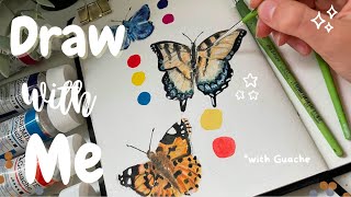 ✨Draw with me im Skizzenbuch!✨🦋/ClaLu Creative