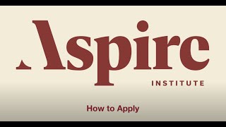 How To Apply to the Aspire Leaders Program screenshot 1