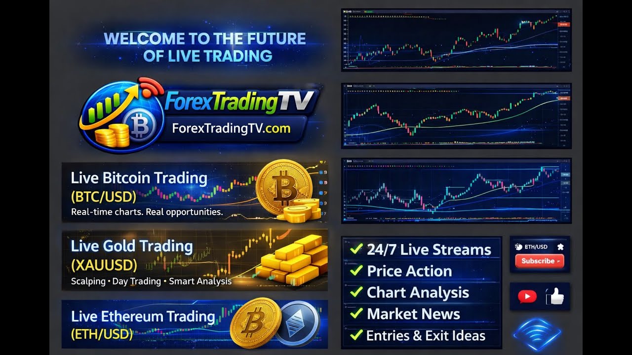 BTC & Gold (XAUUSD) Live Trading Online (2026) – Forex Trading TV