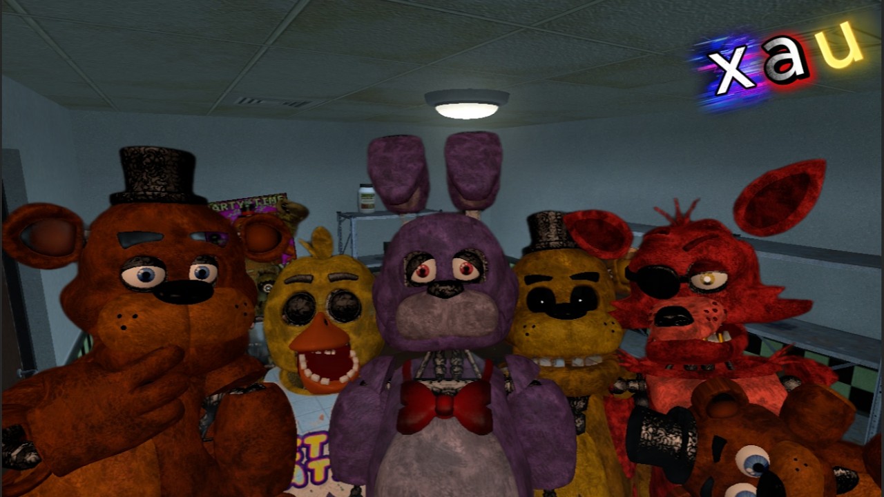 GMOD FNAF| JAU/XAU [2X2] BONNIE TROUBLE