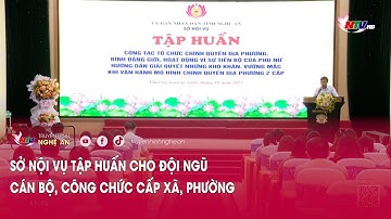 Sở Nội vụ tập huấn cho đội ngũ cán bộ, công chức cấp xã, phường