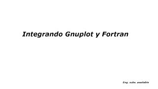 Gnuplot y Fortran