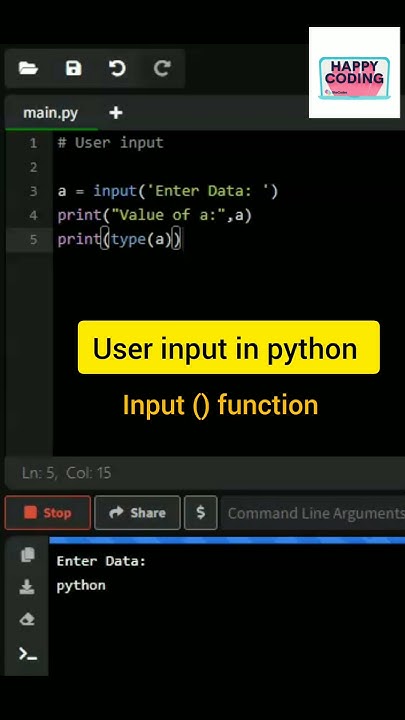 User input in python | input () method in python #viralshort #viral ...