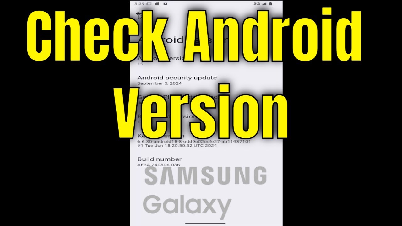How To Check Android Version On Samsung Galaxy [Guide] - YouTube
