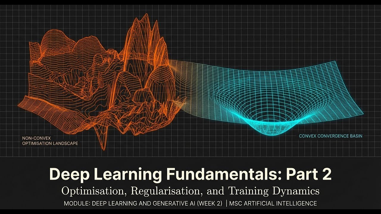 Week 2 – Part 2: Optimisation and Regularisation in Deep Learning - YouTube