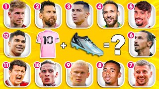 Guess the Football Player by BOOTS and JERSEY NUMBER |Ronaldo, Messi, Haaland, Neymar |Tiny Football