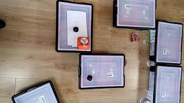 A robot Edison out of the maze avoiding obstacles