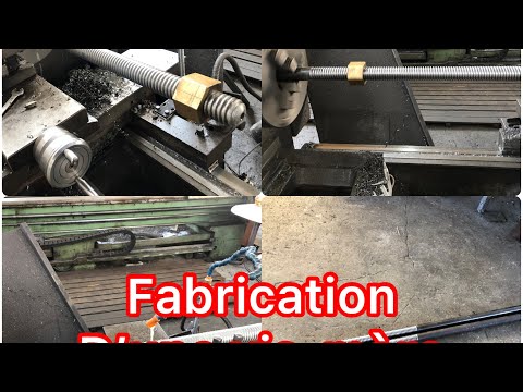 Fabrication d’une vis-mère en acier avec filetage métrique M40/7mm