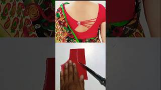 blouse cutting back neck #blouse #sewingpatterns #fashion #blousedesign #mtailor #diy #stitching